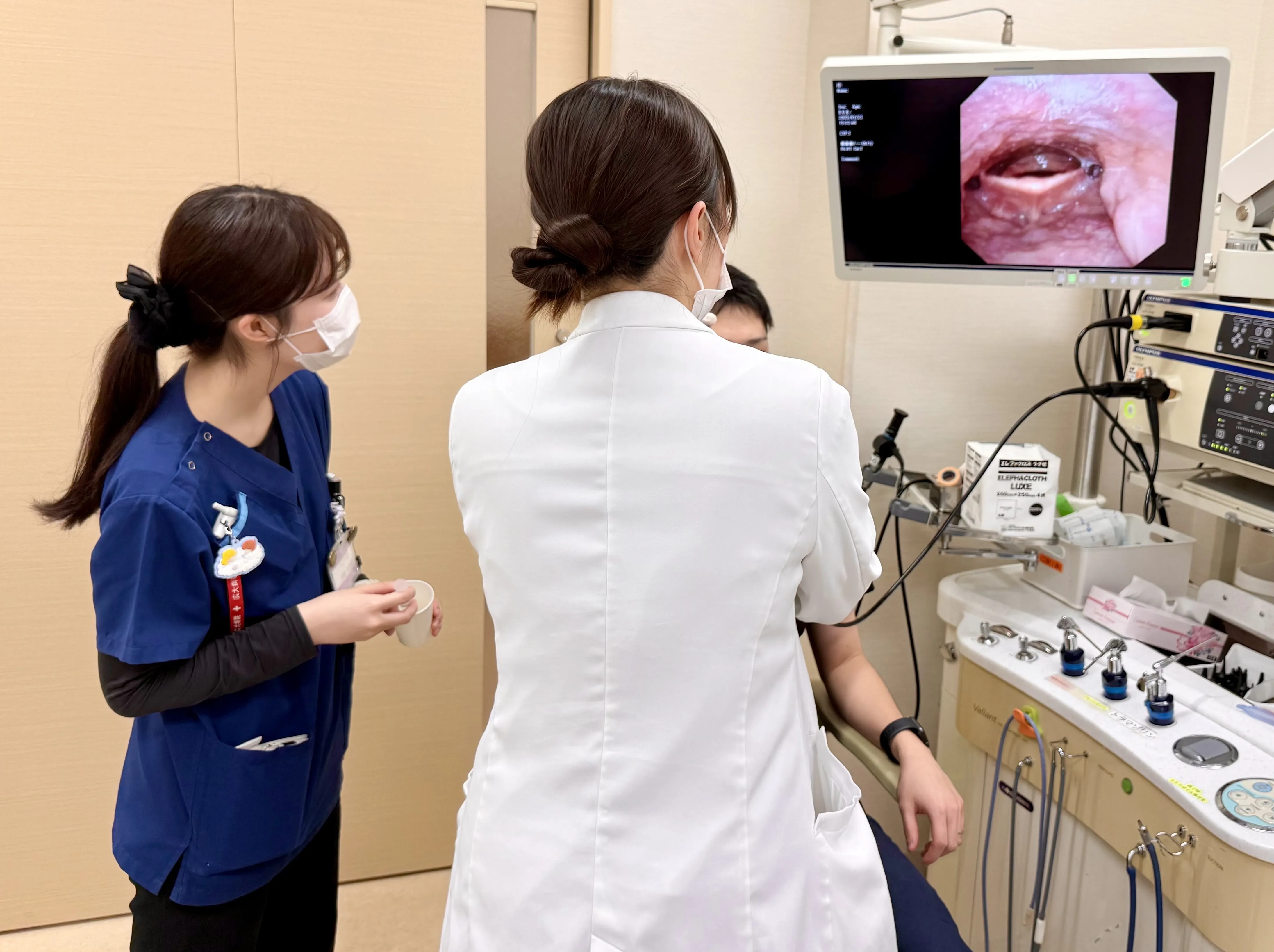 嚥下機能評価の様子